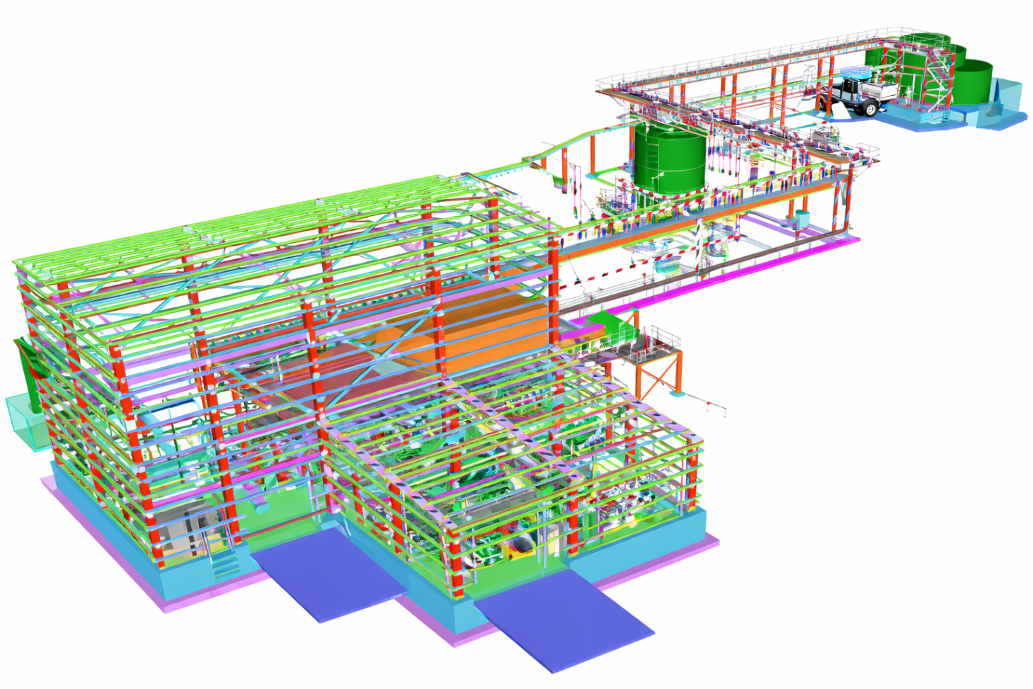 Bakır Cevheri Zenginleştirme Tesisi  Tikiner ve Susuzlandırma Tesisi<br>Mühendislik, Ekipman Tedariği, İmalat, Yapım, Montaj ve Devreye Alma İşleri 