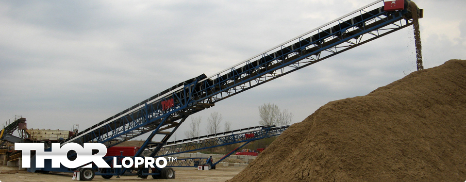 THORLOPRO™ Low Profile Telescopic Portable Radial Conveyor